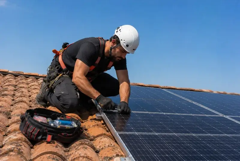 Maintenance et monitoring de panneaux solaires à Sainte-Orse